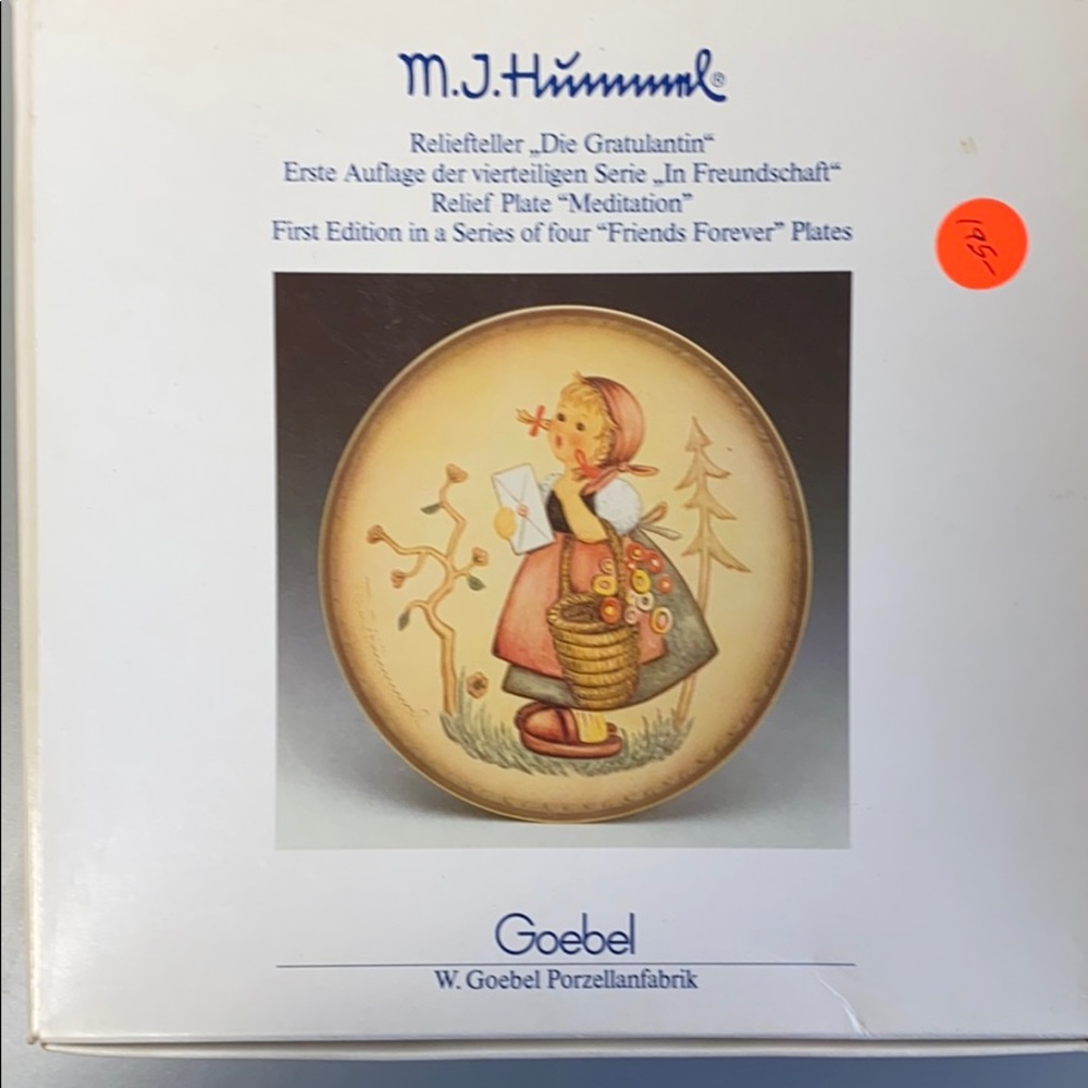 Vintage Hummel plate